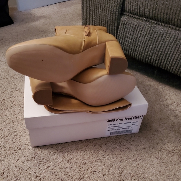 JustFab Heeled Boot Debbonie Caramel - Picture 4 of 6